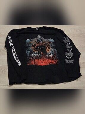 Thousand Knives "Incessant Violemt Thoughts" Graphic Canadian Metalcore Band Tee